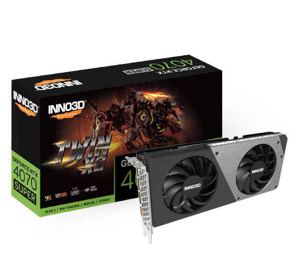 INNO3D GeForce RTX 4070 Super Twin X2 12GB GDDR6X - 1210199 - zdjęcie